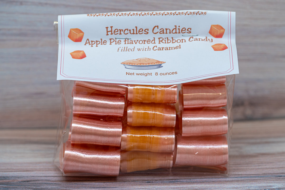 Apple Pie Caramel Filled Ribbon Candy Hercules Candy And Chocolate Shop 7174