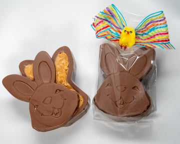 milk chocolate peanut butter filled bunny